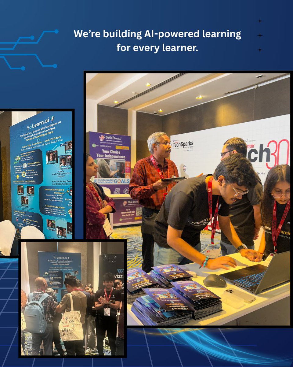 Yolearn_ai's tweet photo. Top 30 at TechSparks.
Only Ed-AI startup on the list.
Biggest crowd. Real conversations.
Future of learning = unlocked. 🚀💙
#YoLearnAI #Tech30 https://t.co/BQxqHkBwmw