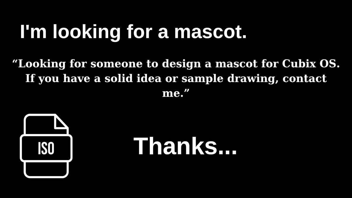 cubix_OS's tweet image. “I’m looking for a talented designer who can create a unique mascot for Cubix OS. If you have a strong concept, a creative idea, or sample artwork that shows your style, feel free to reach out. I’d love to see what you can bring to the project.” #linux #cubix #OpenSource #code