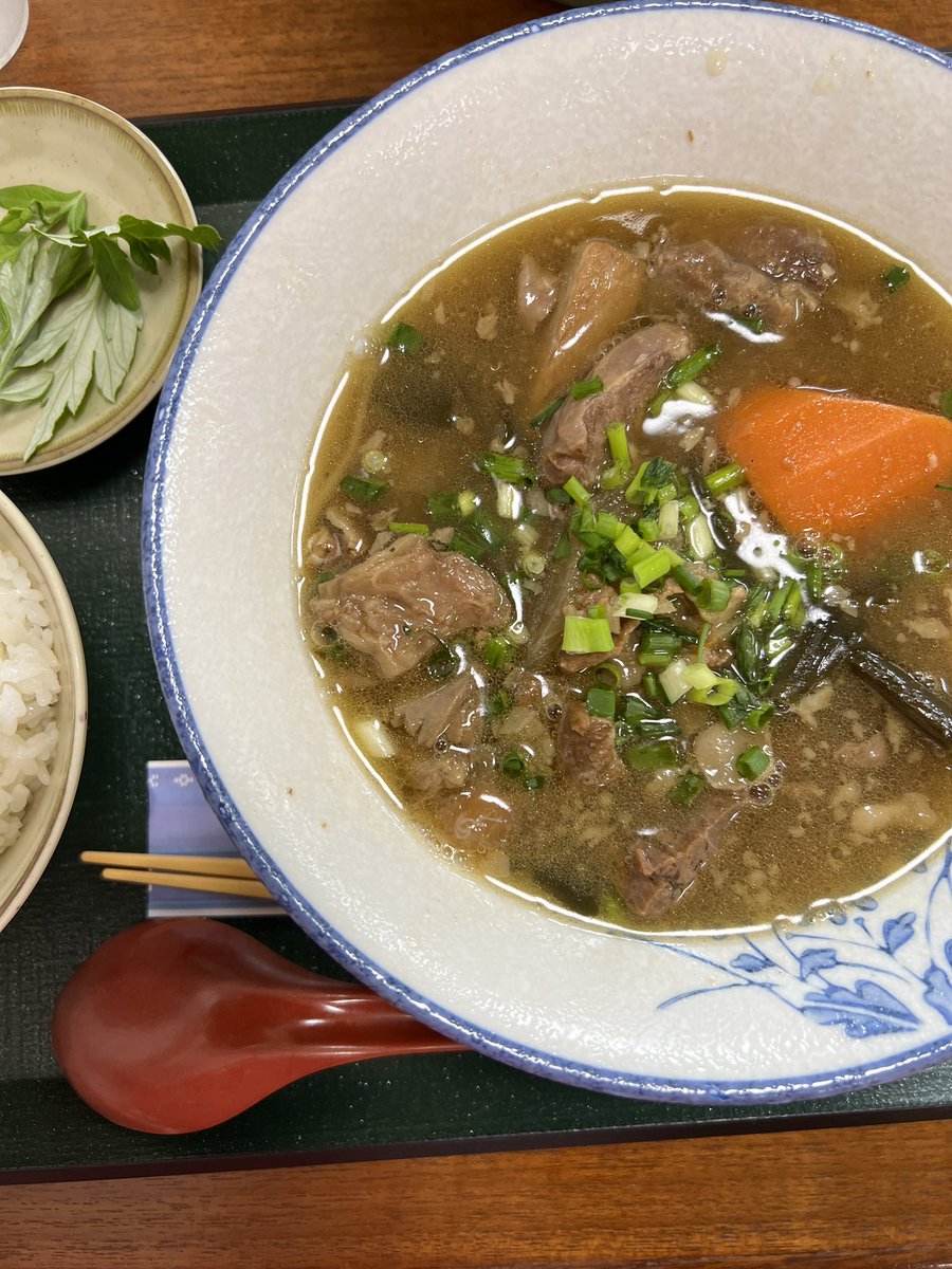 kijimuna_ryukyu's tweet image. こんにちは＾＾沖縄の琉球村です🌺

琉球村のグループ会社「石垣やいま村」でランチしてきました٩( ‘ω’ )و🍽️

牛汁に牛そば…どっちもコクがあって美味しかったです🐮✨
もしかして石垣牛入ってる！？と思うほどの満足感でした…笑😋

石垣観光の際はぜひ立ち寄ってみてくださいね🌴🌈