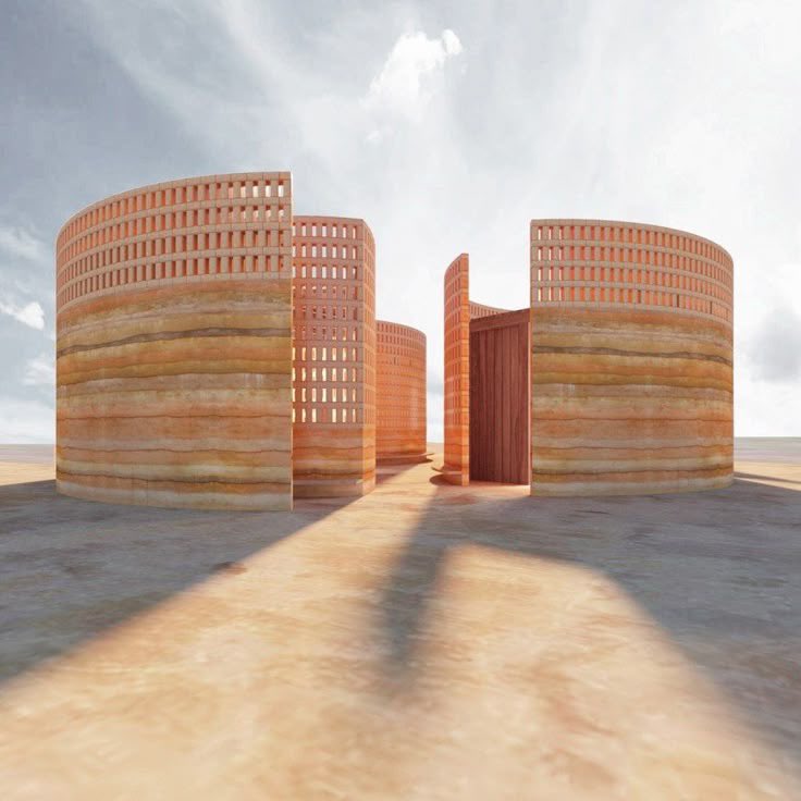 vangeorgh's tweet image. Today, let’s explore curves made with rammed earth 🧱