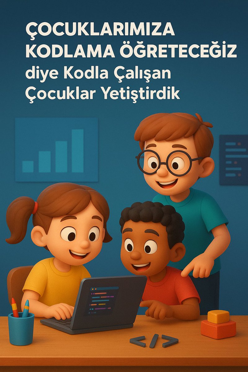 Çocuklarımıza kodlamayı öğreteceğiz derken, kodla çalışan çocuklar mı yetiştirdik?

Bizim görev: merak, yaratıcılık ve insanlık. 
Kod sadece araçtır. Sizce👇
#eğitim #kodlama
