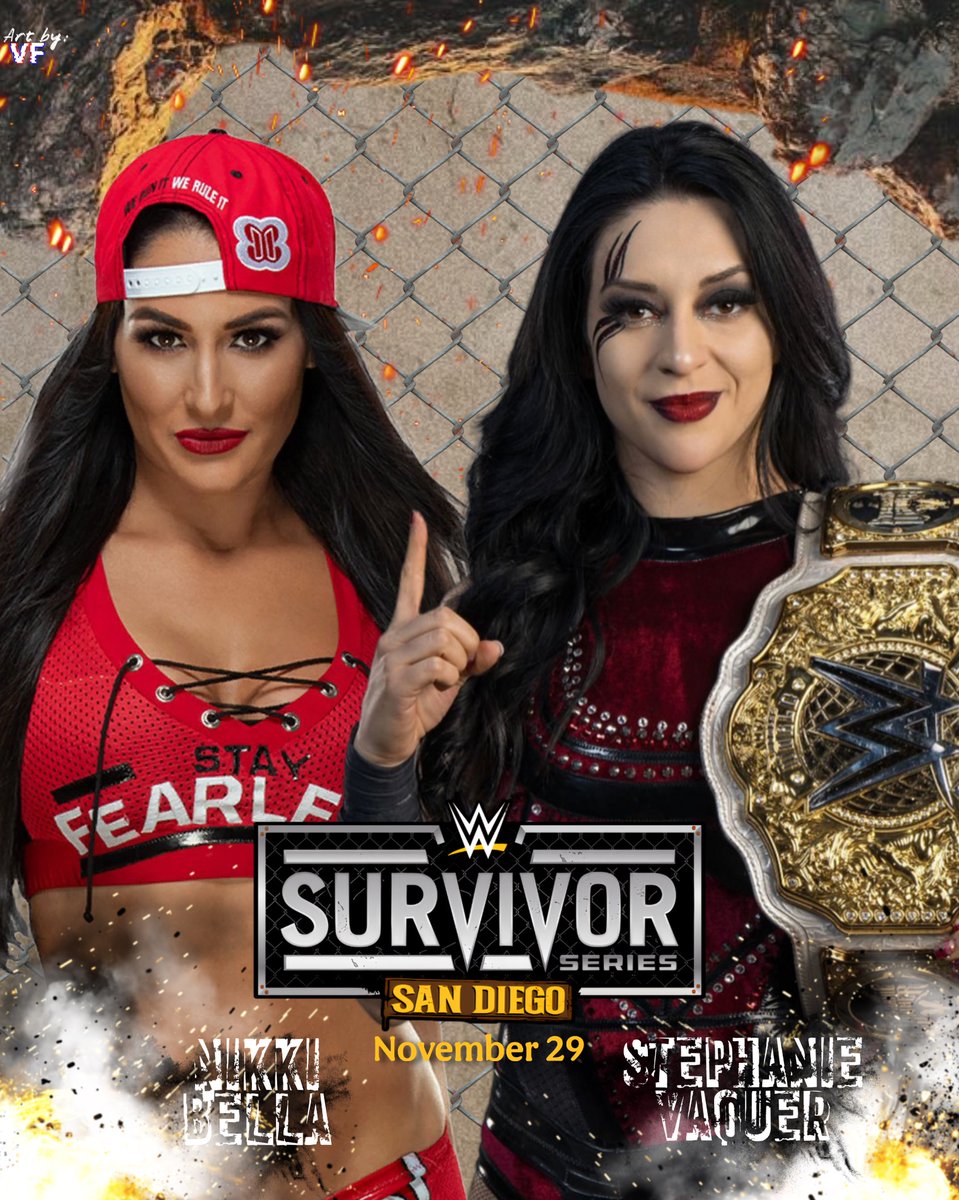 StephVaquerFans's tweet image. 🚨OFFICIAL: Stephanie Vaquer vs. Nikki Bella for the Women’s World Championship 🔥 

#SurvivorSeries #WarGames  
@Steph_Vaquer @NikkiAndBrie