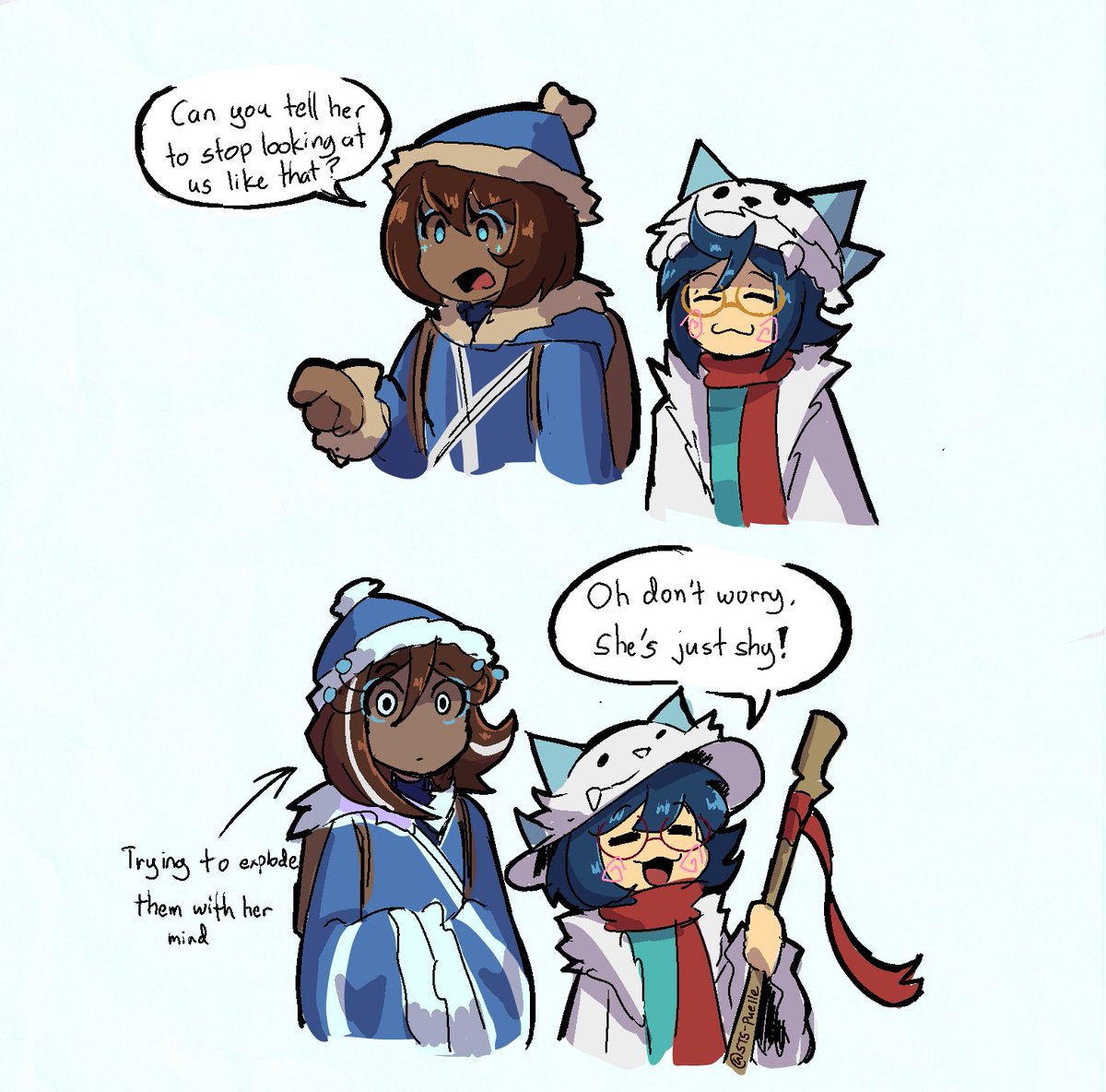 STS_PiaEsaya's tweet image. Maaan who da hell are those two