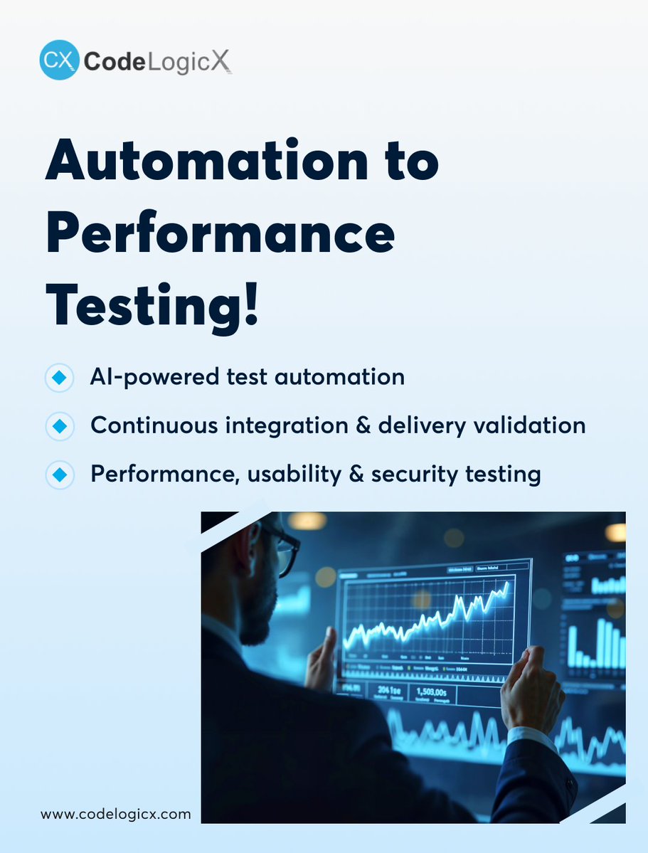 Codelogicx's tweet image. We believe quality isn’t a step, it’s a strategy.
Our Quality Engineering Solutions ensure your products perform flawlessly across speed, scale, and security.                            

#QualityEngineering #SoftwareTesting #CodeLogicX #DigitalExcellence  #QAAutomation