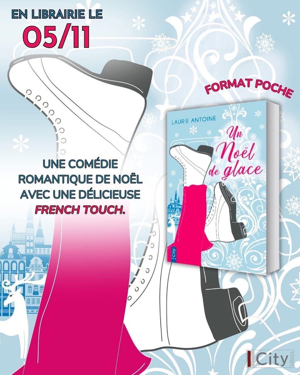 Découvrez en format poche une comédie romantique de Noël avec une délicieuse french touch.
Déjà disponible en librairie, retrouvez un Noël de glace de Laurie Antoine !
