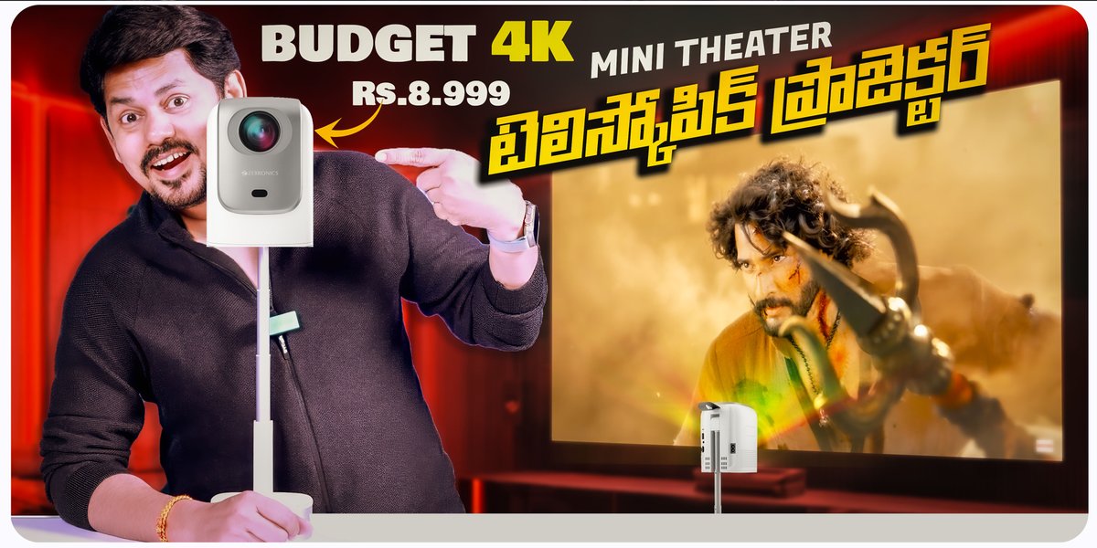 nanistechlogic's tweet image. Zeb PixaPlay 75 🔥Under 10000 4K Telescopic Projector || Unboxing and rev... youtu.be/I8rHWl0jtQA?si… via @YouTube