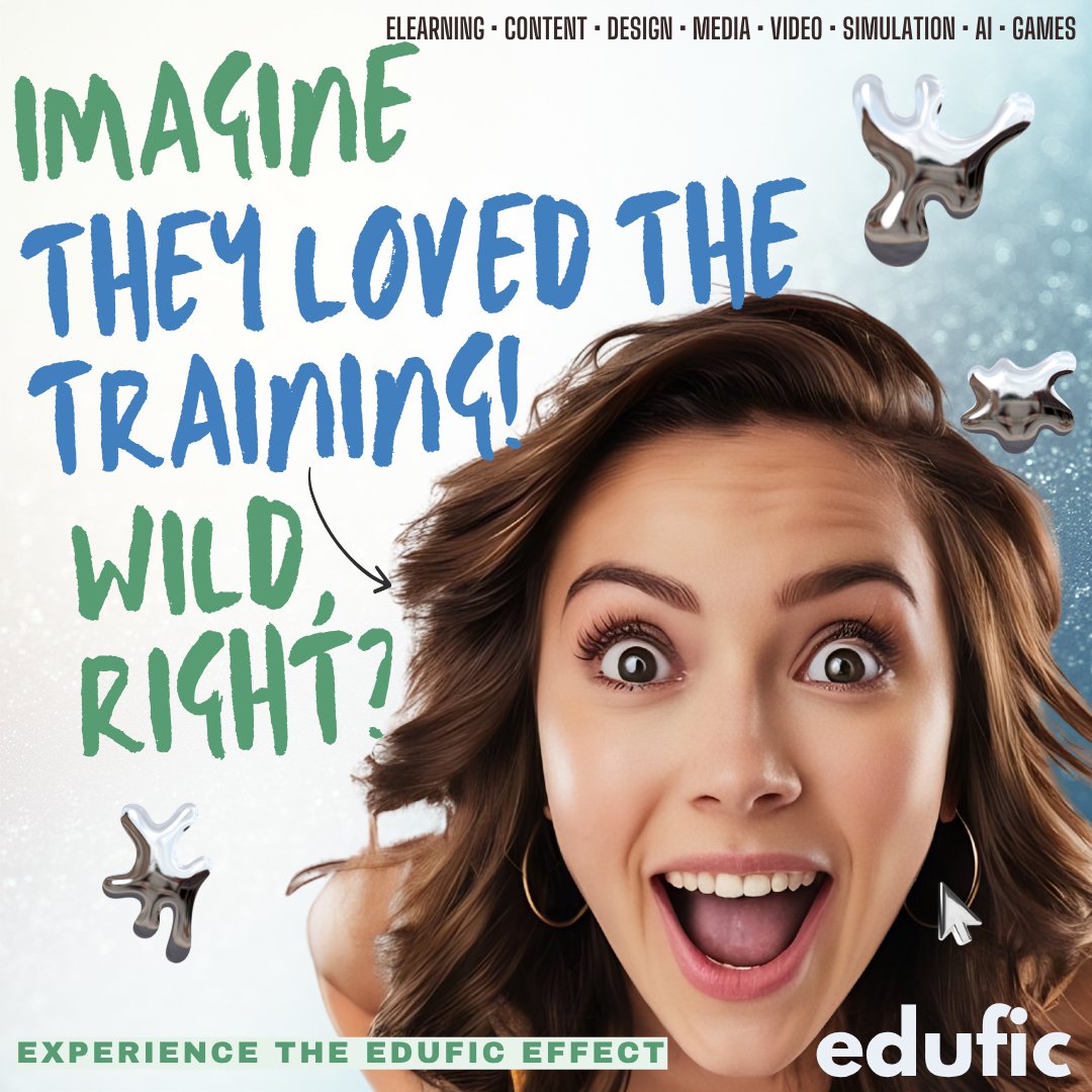 eduficdigital's tweet image. What if your training got the same hype as a festival sale? Learners don’t hate learning—they hate boring content. Edufic turns training into cinematic, fun, binge-worthy experiences teams actually enjoy. Experience the Edufic Effect. #Edufic #Elearning #Eduficdigital