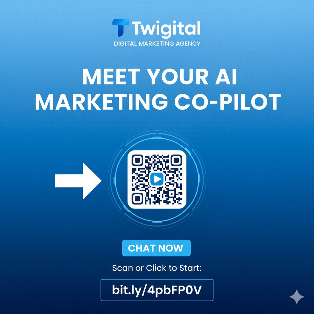TwigitalWeb's tweet image. We built an AI assistant powered by Twigital&apos;s brains.

🤯 Stop digging through documents. 

Start chatting. ➡️ Get instant, expert digital marketing answers, 24/7. 
Scan the QR or tap the link! [bit.ly/4pbFP0V] 

#CustomGPT #AI #MarTech #DigitalMarketing #Twigital
