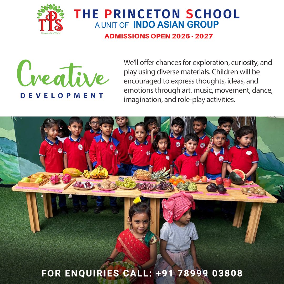 tpshrbr's tweet image. Creativity starts early—and grows beautifully at The Princeton School.
From art and music to movement and imagination, we help children express their world in joyful, meaningful ways.

#ThePrincetonSchool #IndoAsianGroup #CreativeDevelopment #EarlyLearning