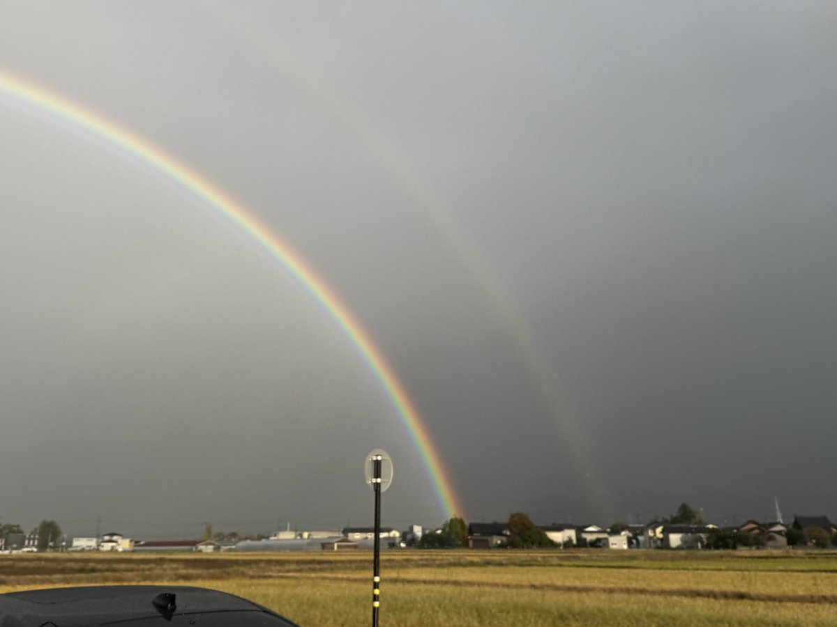 ダブルレインボー🌈🌈