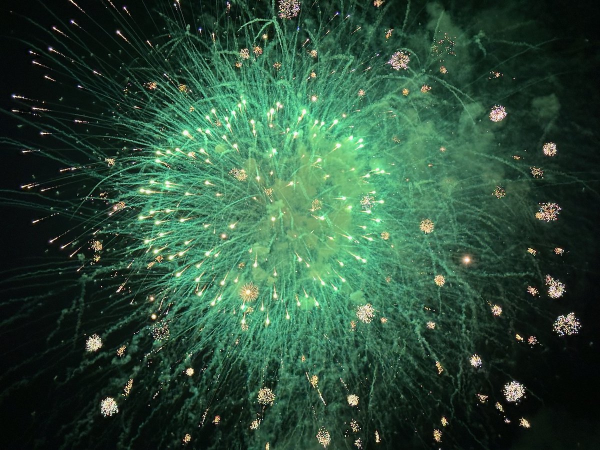 Adusingi's tweet image. One of the joys of living in Ushimado is stumbling upon surprise fireworks like this one. It was truly beautiful. #buildinginpublic