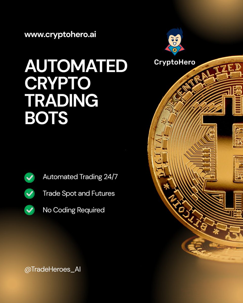 TradeHeroes_ai's tweet image. #CryptoTradingBot #Automatetrading #Automatedtrades