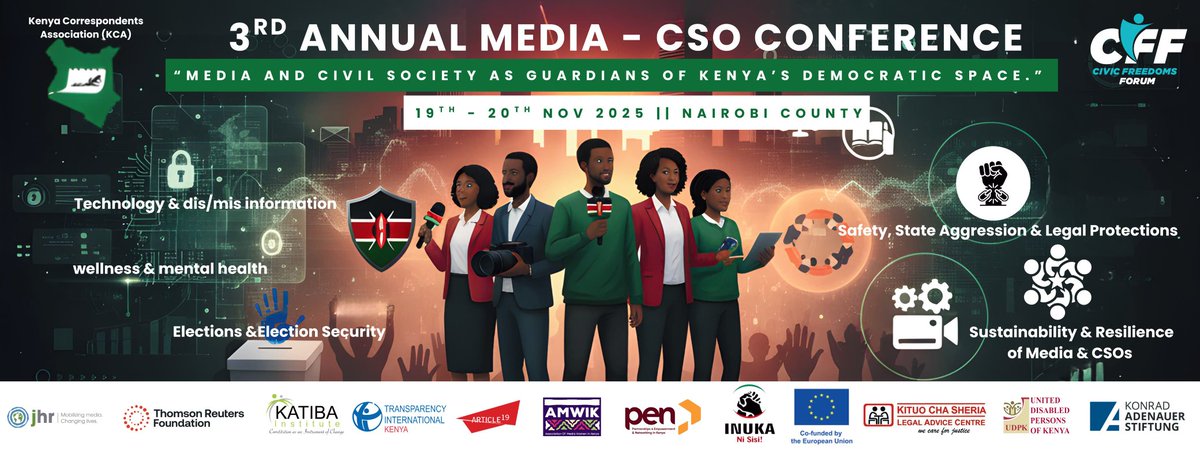 1 Day to Go  Tomorrow, it begins! The Media CSO Conference opens on 19th November. Get ready for powerful dialogue and collective action. #MediaCSOConference3 #The4thEstate