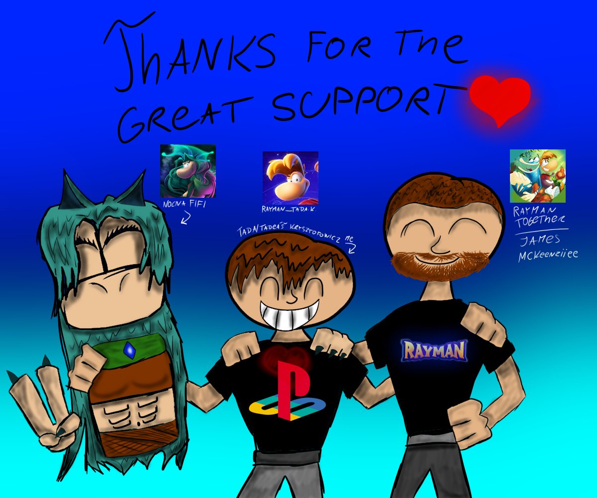 testeage2021's tweet image. I also wanna thanks for the great people i meet! @NocnaFifi and @RaymanTogether &apos;&apos;James McKeenziiee&apos;&apos; this is the gift I made for my friends!😁