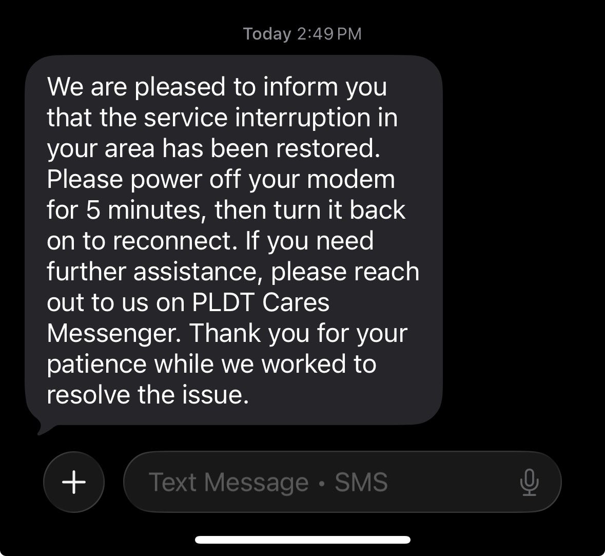 dkept_'s tweet image. Ay wala talagang kwenta. Haha tingin niyo masosolve yan ng walang pumupuntang technician? Putol nga yung wire 🤣 connected sa inyo pero nganga sa amin. Dami ko na nakausap na agent, ano ba nilalagay nila sa note at di magtugma 🤣 @PLDT_Cares