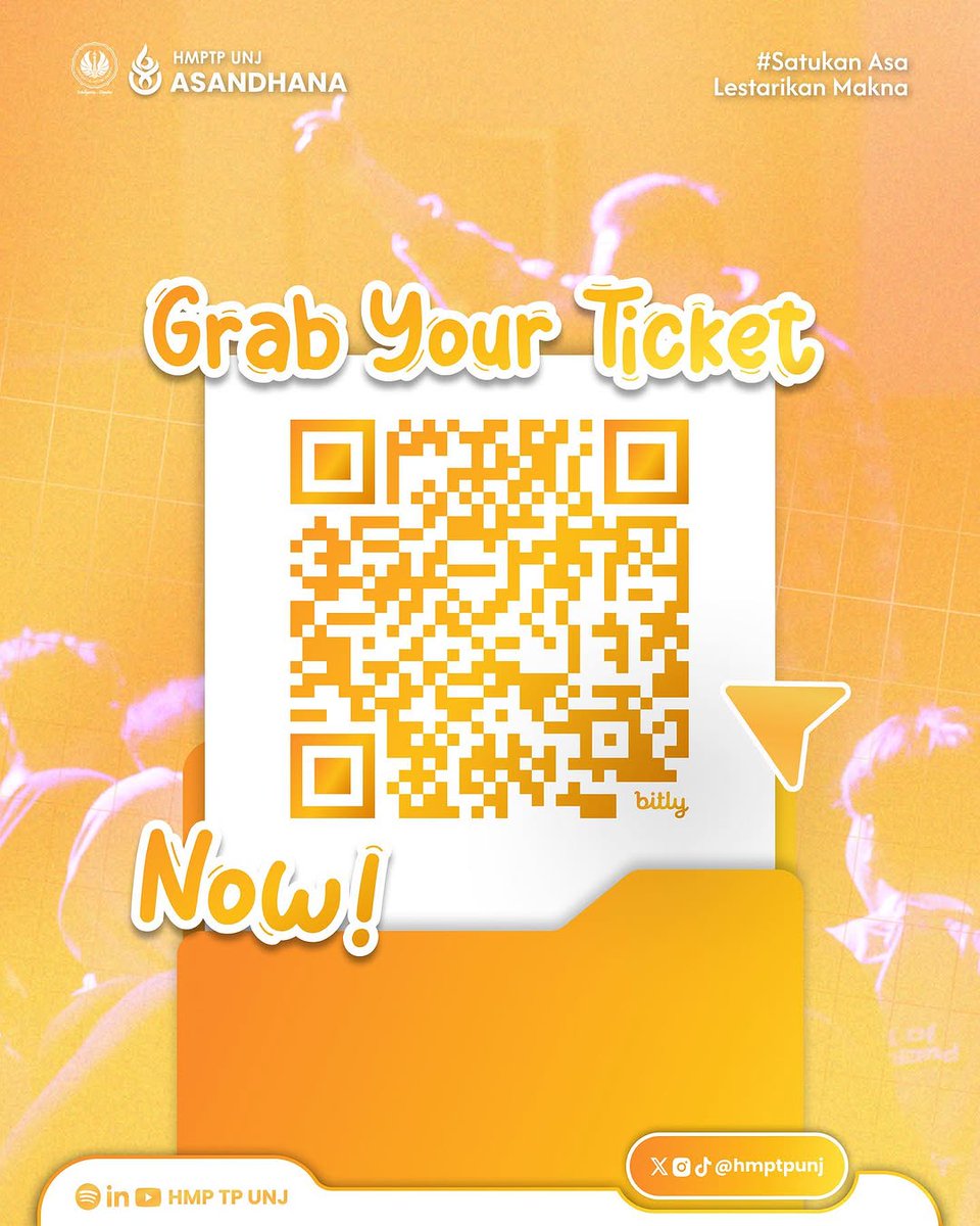 myonlychnce's tweet image. Haloo, temen²! Siapa yang bakal nonton Bangsen di Eduphonic Fest? ☝🏽

Yang mau nonton, jangan lupa amankan tiket kalian melalui barcode ini yaa. Bisa juga beli tiketnya di docs.google.com/forms/d/e/1FAI…

Cukup dengan 35K, kalian bisa seru²an bareng di UNJ, Sabtu, 22 November! See you~