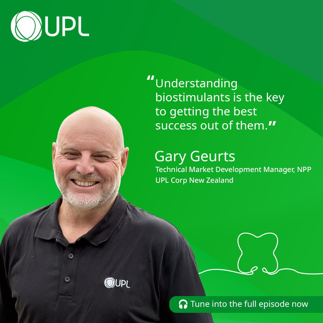 IIn our latest podcast — by the UPL Corp NZ team — Gary Geurts, Technical Market Development Manager, NPP,  explores the science of biostimulants, from plant-based extracts to key nutrients, with a spotlight on seaweed solutions that strengthen crops.
bit.ly/49WC62T