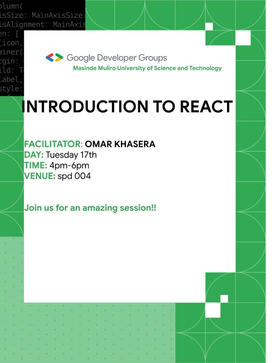 GDG On Campus MMUST tweet media
