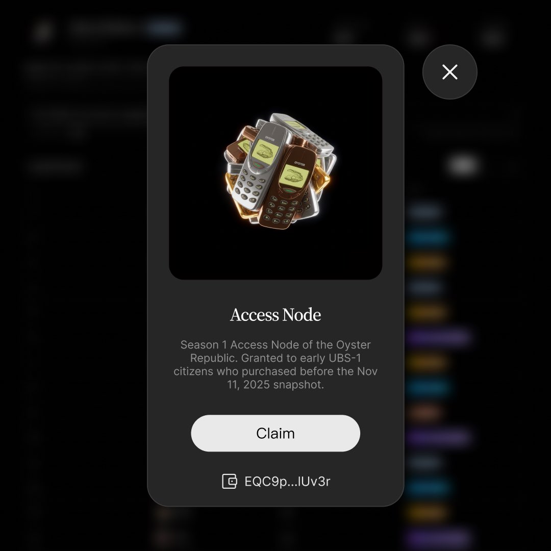 oysterecosystem's tweet image. Claiming begins shortly...