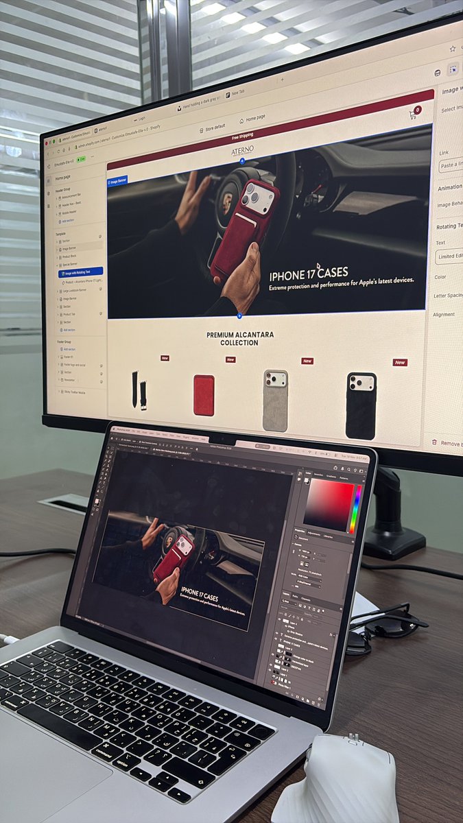 واحد من أجمل المتاجر اللي اشتغلت عليها 

اليوم بإذن الله اللمسات الأخيرة و تنفيذ التعديلات المطلوبة 👍