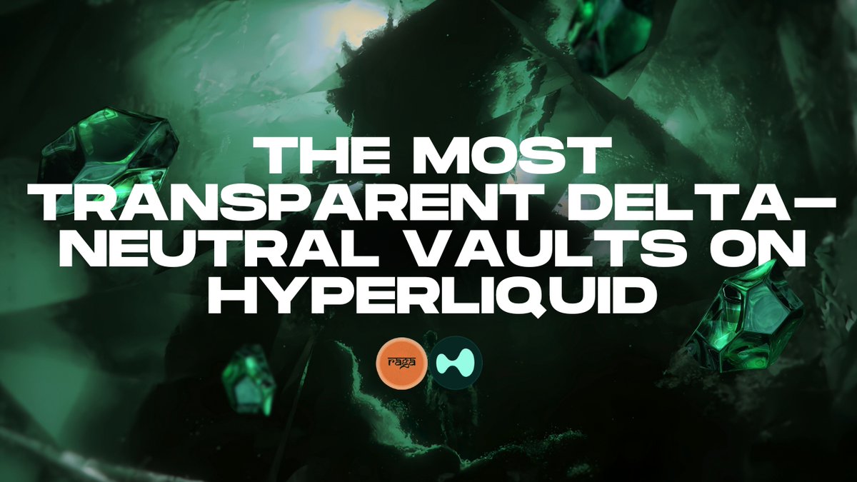CypherxVerse's tweet image. Delta-neutral yield is powerful; but most platforms are black boxes.

Raga Finance brings the first fully transparent, onchain, non-custodial delta-neutral vaults on Hyperliquid.

Here’s how it actually works.
@ragafinance @Hyperliquid_IN