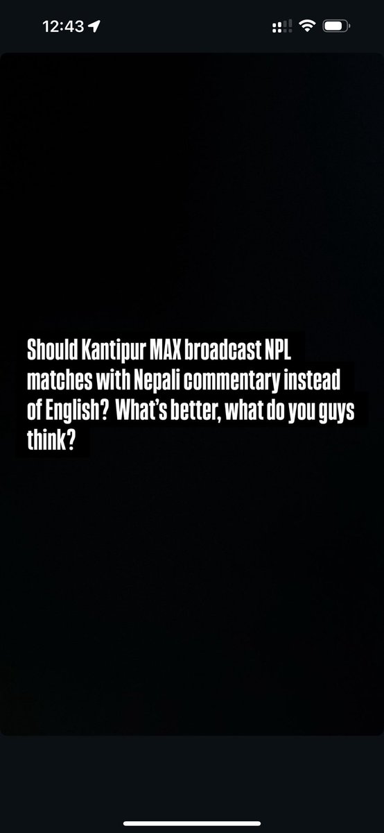 English or Nepali, you decide.