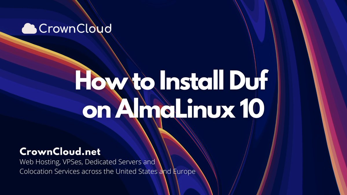 crownclouds's tweet image. Tired of df? Upgrade to Duf — a cleaner, faster, more readable disk-usage tool.
Here’s how to install it on AlmaLinux 10

wiki.crowncloud.net/?How_To_Instal…

#SysAdmin #LinuxAdmin #AlmaLinux
