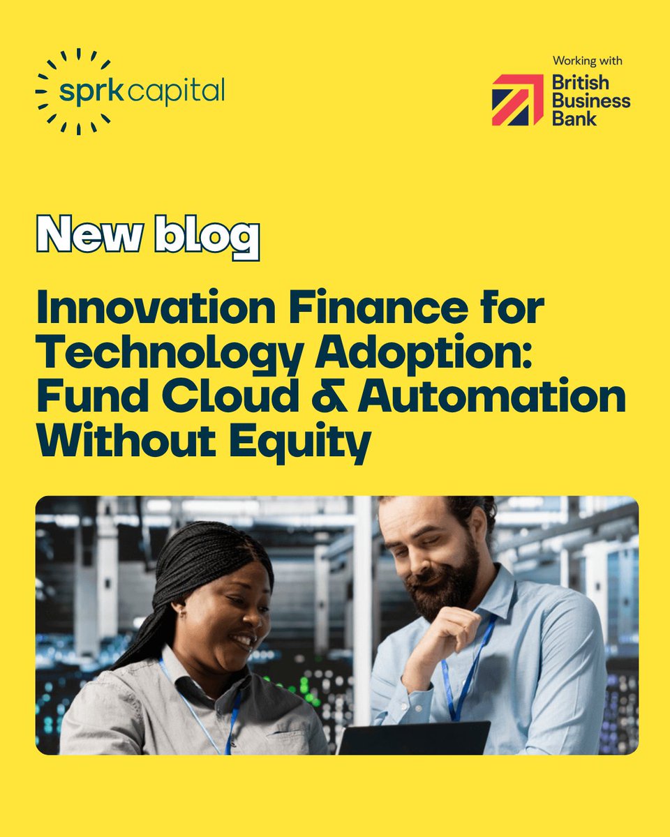 ☁️ Thinking about upgrading to cloud or automation?

Our latest blog explores how innovation finance can help UK businesses modernise tech stacks through R&amp;D advances, grant advances, and innovation term loans, all without dilution.
ow.ly/Tiza50XkmjB