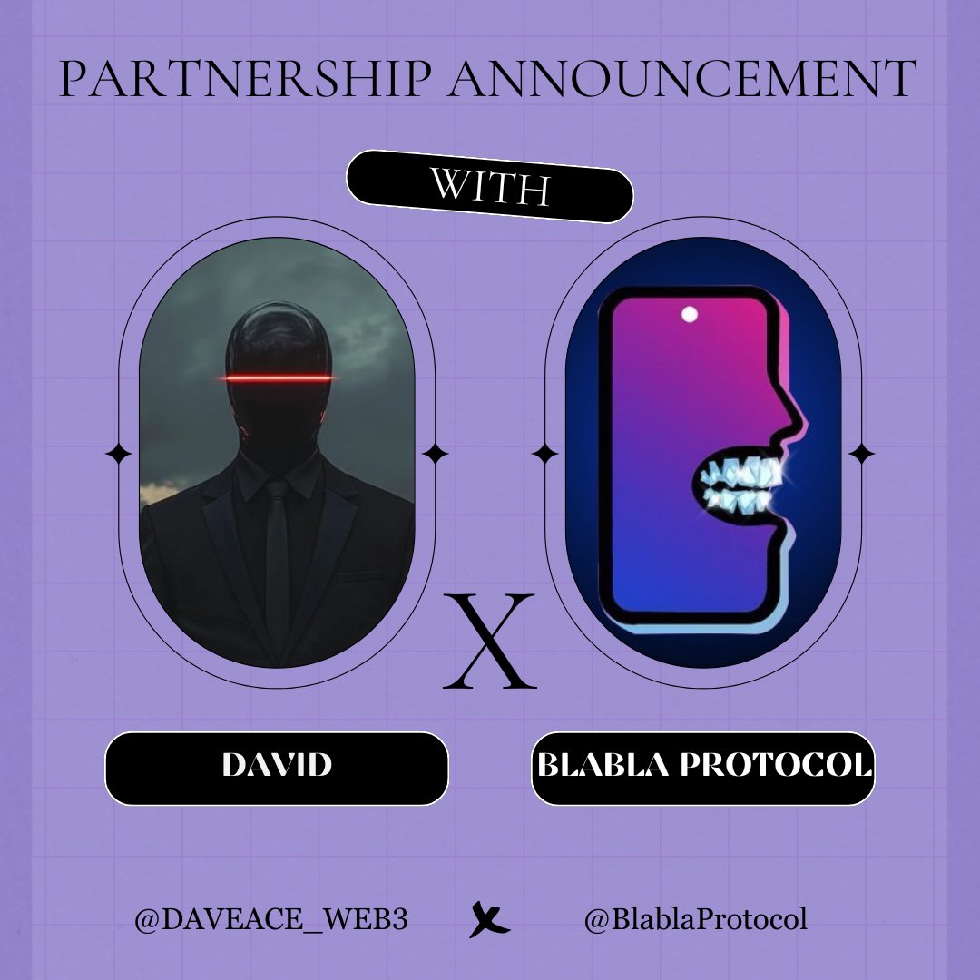 DAVEACE_WEB3's tweet image. Hey guys,
I’m excited to share that I’ve officially partnered with @BlablaProtocol as an ambassador.

Blabla Protocol is redefining creator rewards by using on-chain social scoring to recognize real quality content, not bots, not noise, but genuine value.

Over the coming weeks,…