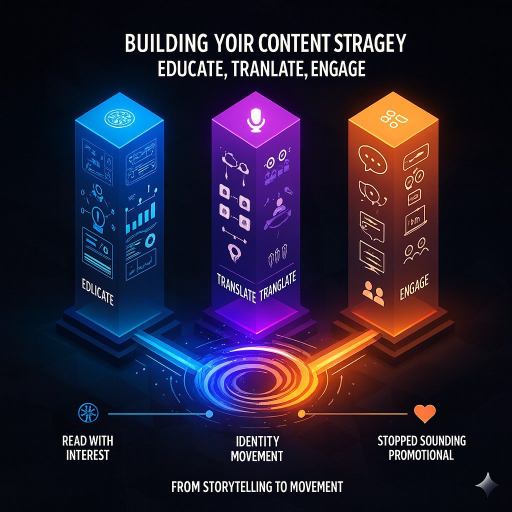 Building Your Content Strategy

We took a pause in this series, and that pause matters. In Web3, consistency isn’t about posting endlessly  it’s about returning with purpose. Growth comes from momentum, not noise, and momentum only matters when it has direction. Today, we pick up