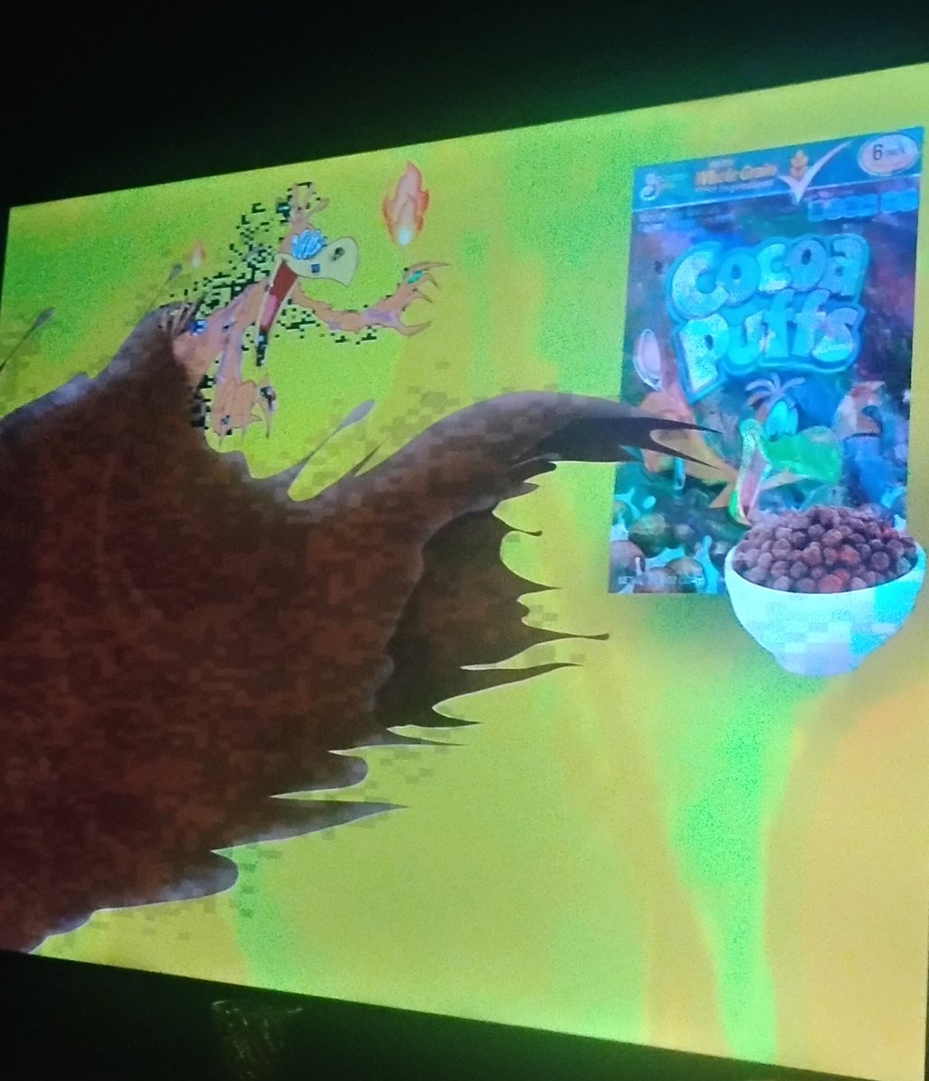 HaydenRain78123's tweet image. Only known photo of an unaired Cocoa Puffs commercial (2007) #pibby #pibbyapocalypse #cocoapuffs