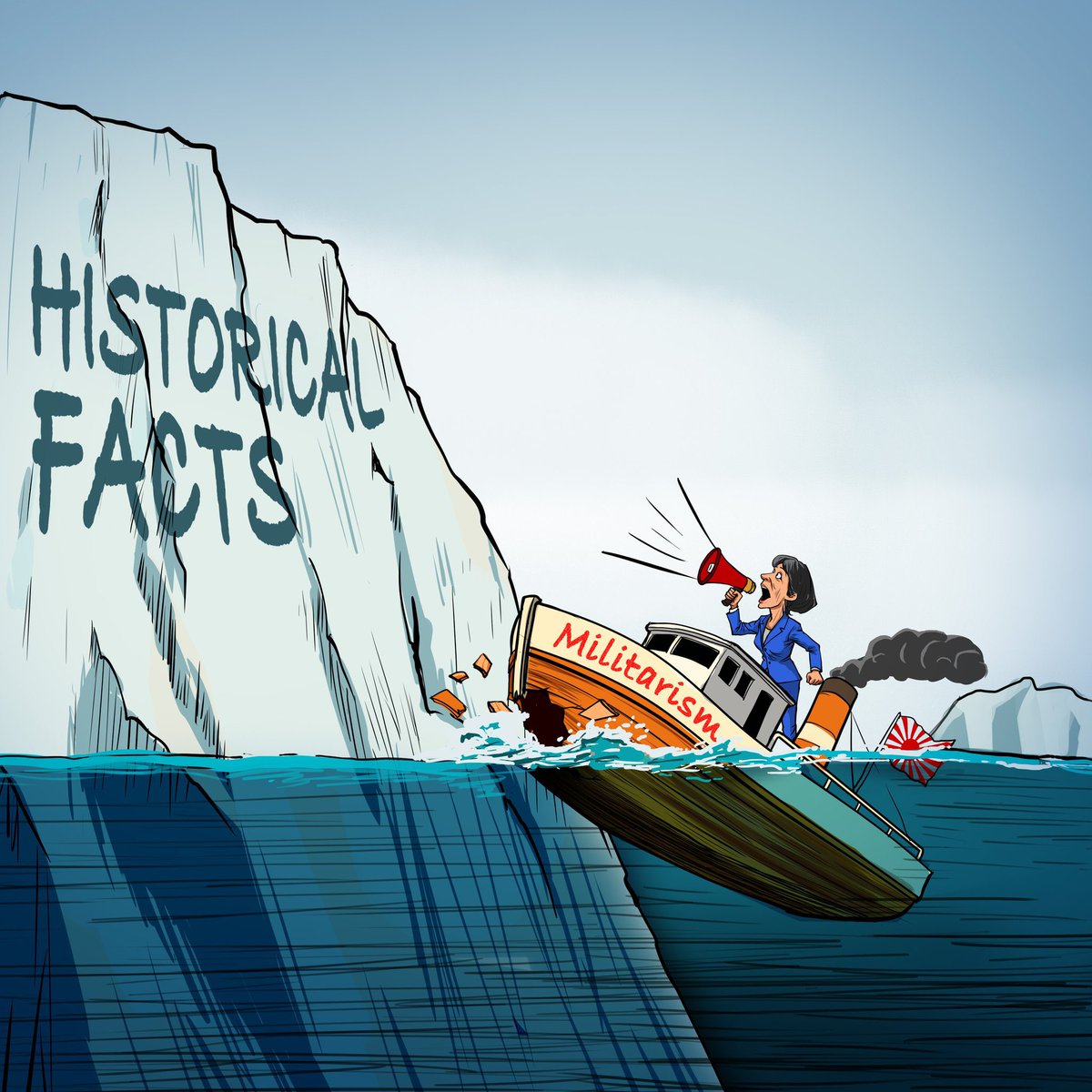 Satirical cartoons created by artists from various countries