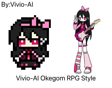 Haris24Ratna's tweet photo. Vivio-AI Okegom RPG Style🩷🐰👾 #Okegom #Funamusea #VivioAI #MyOCS #RPGGame https://t.co/TRb3zbNNjb