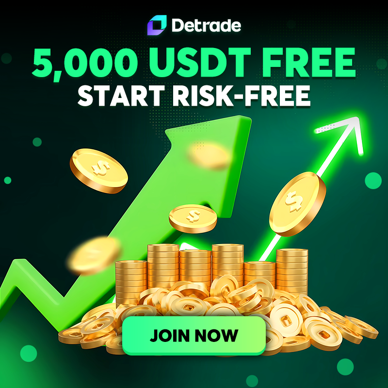 Detrade_en's tweet photo. CLAIM 5,000 USDT NOW in Detrade