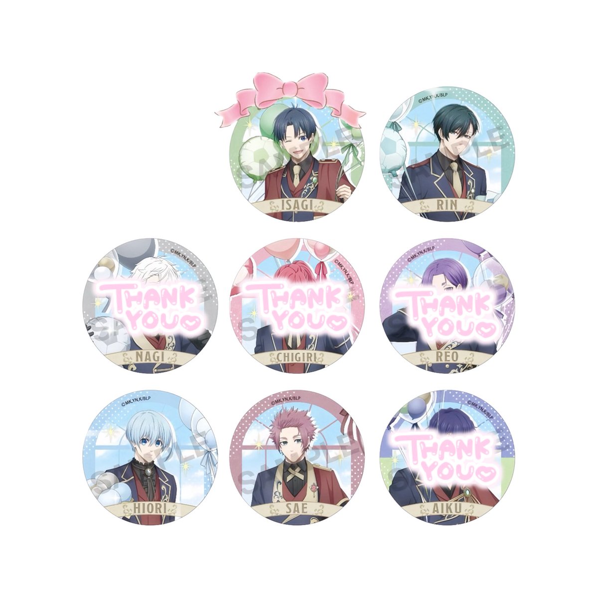 𓊆交換𓊇ブルーロック AGF バルーン クラックス グリッター缶バッジ 譲