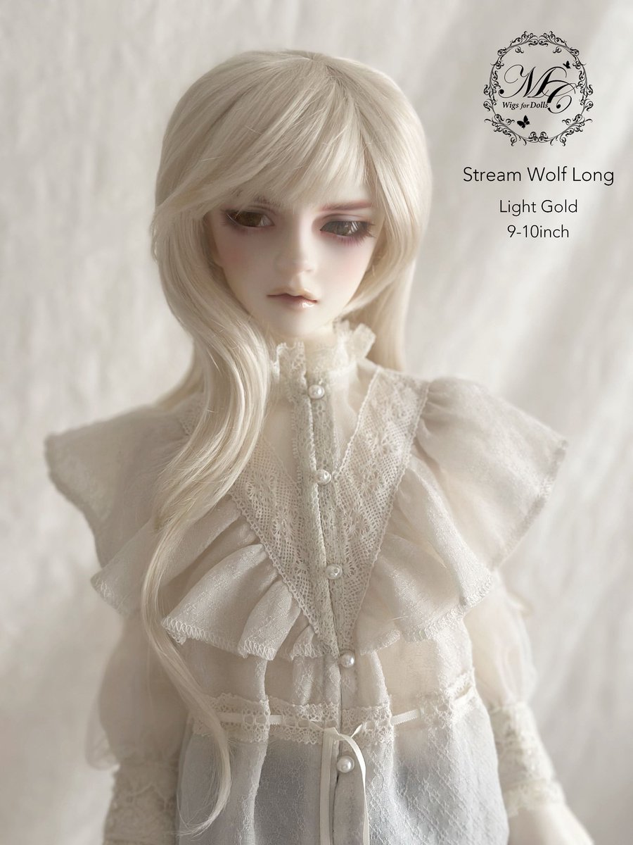 MurmurCoco's tweet image. 【新作ウィッグ】

〜 Stream Wolf Long 〜
ストリームウルフロング

サイズ：9–10inch
カラー：Light gold

レイヤーが入ったプリンススタイルのウィッグです✨

★11/30 #ドルパ54 会場販売

★11/20-24 #PayIDブラックフライデー 
Baseショップ先行販売

よろしくお願いいたします🍀

#murmurcoco