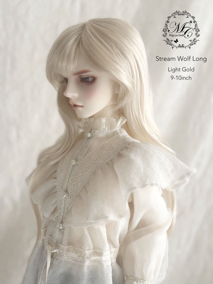 MurmurCoco's tweet image. 【新作ウィッグ】

〜 Stream Wolf Long 〜
ストリームウルフロング

サイズ：9–10inch
カラー：Light gold

レイヤーが入ったプリンススタイルのウィッグです✨

★11/30 #ドルパ54 会場販売

★11/20-24 #PayIDブラックフライデー 
Baseショップ先行販売

よろしくお願いいたします🍀

#murmurcoco