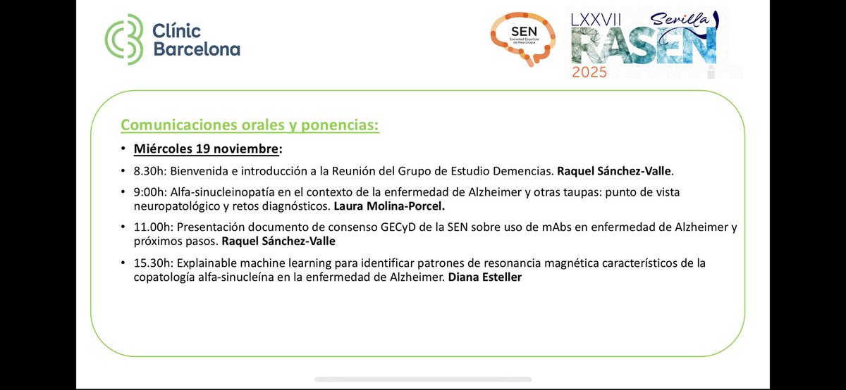 Unitat d’Alzheimer i altres Trastorns Cognitius tweet media