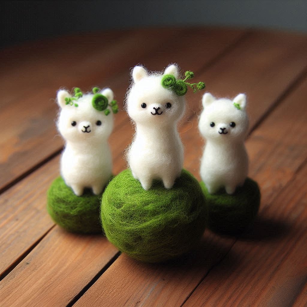 アルパカの苔玉

#AI画像 #羊毛フェルト #フォロバ100：変垢✖