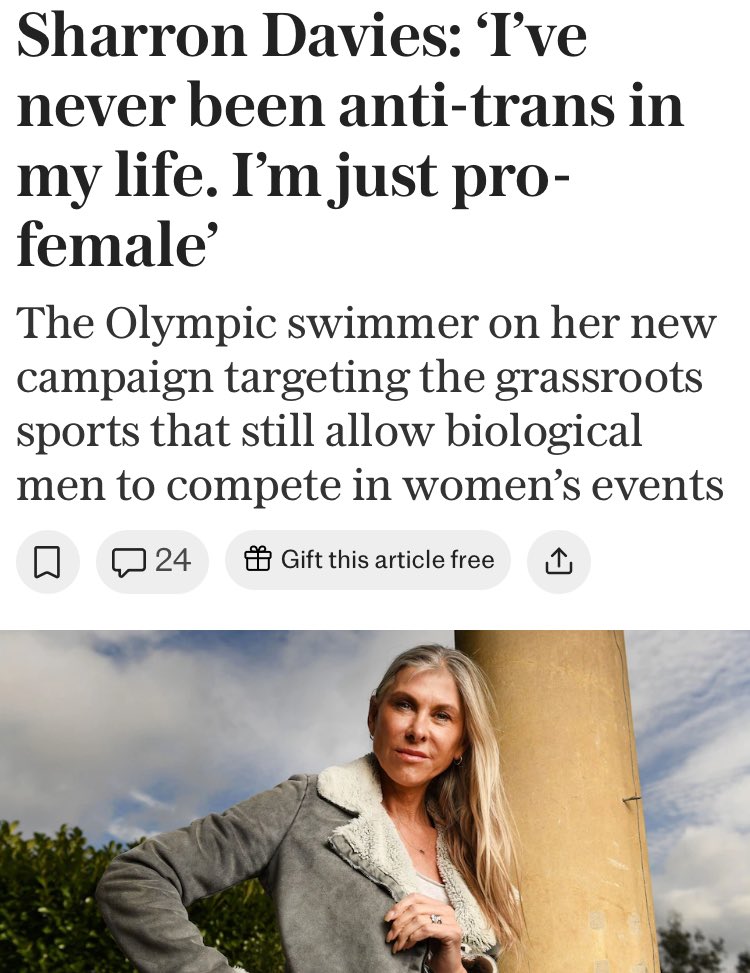 A great story for <a href="/BBCSport/">BBC Sport</a> 

<a href="/sharrond62/">Sharron Davies MBE</a> and <a href="/TracyEdwardsMBE/">Tracy Edwards</a> launch their Women’s Sport Union along with <a href="/ClonesCyclone/">Barry McGuigan</a> and <a href="/JudyMurray/">judy murray</a> on the advisory board

Targeting restoring safety and fairness for females in the 30+ sports that still affirm males in the female category