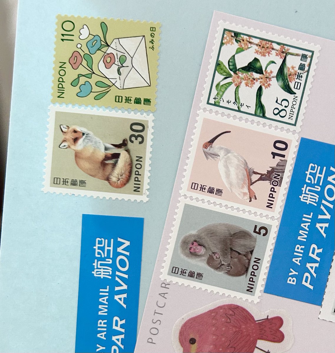 ArumatT14's tweet image. 今日出した2通📮アメリカ🇺🇸とドイツ🇩🇪へ。スズメってこうして見るととても可愛いな…☺️ #postcrossing #postcard #ポスクロ