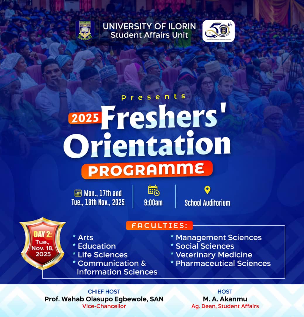 ⏰ LAST CALL! Day 2 of Freshers' Orientation!

​It's almost time! We had a fantastic turnout yesterday and are ready to continue guiding you into university life. Day 2 of the 2025 Freshers' Orientation Programme starts in just 45 minutes!