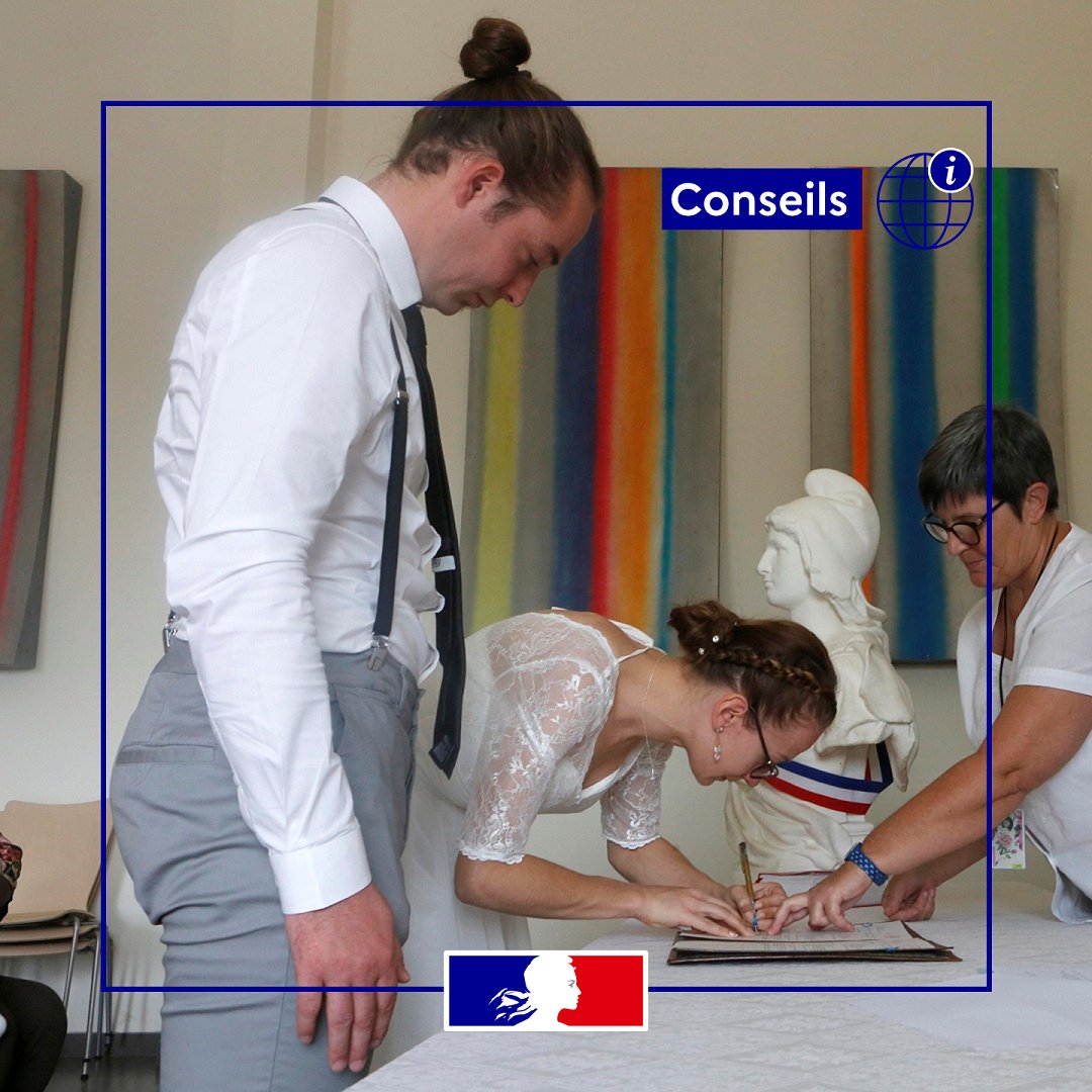 🤔 #Mardiconseil
📝 Vous souhaitez vous marier à l’étranger ? Vous devez remplir les conditions requises par la réglementation française et accomplir certaines formalités pour que le mariage soit valable en 🇫🇷.
🔎 Vous trouverez plus d’informations sur : swll.to/3mOktqQ