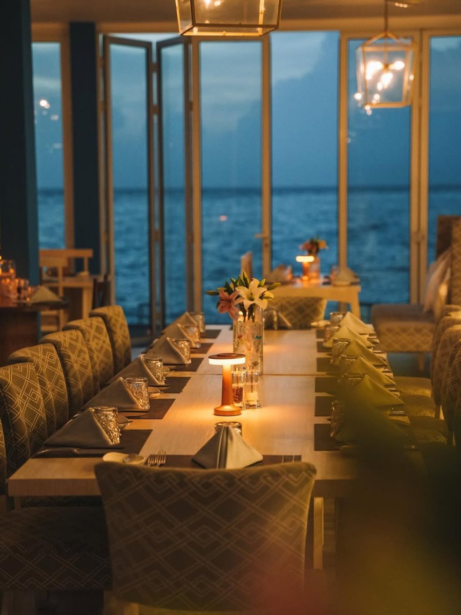 Soft lights, shimmering waters, and a table at The Waterfront set for sunsets, stories, laughter, and clinking glasses 🌊🍸✨
 
Who’s stealing the first toast tonight?
 
#IfuruIslandMaldives #IslandMagic #SpoilYourself #Maldives #ExclusivelyYours