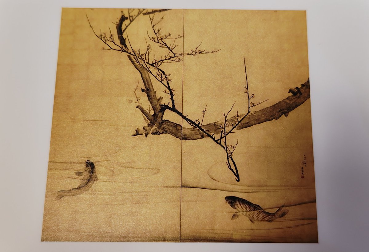 平成16年申年に描かれた作品 富士に五猿図 自題共箱 契雪画 森 肉筆