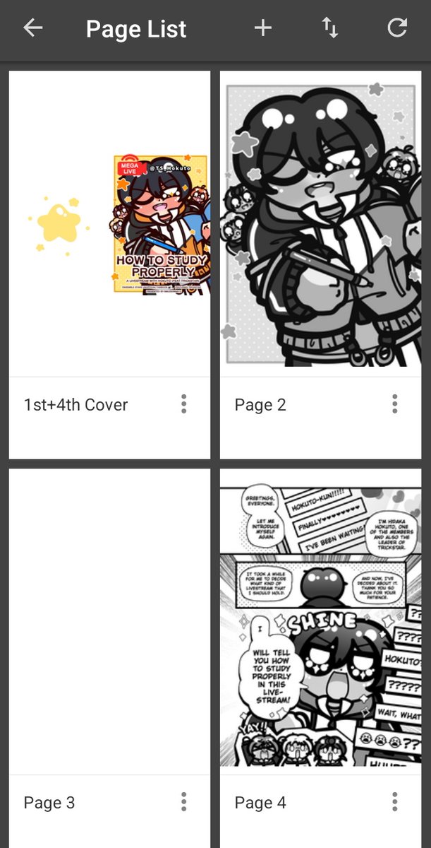 smilekanna10's tweet image. - With choosing the set up or way to read, you can get to see a look up how your pages order look like so you&apos;ll not mess up the order

On the page, you&apos;ll get this outer line like this. For printing, it&apos;s better to draw according this line. There are 2 lines, the outside line-