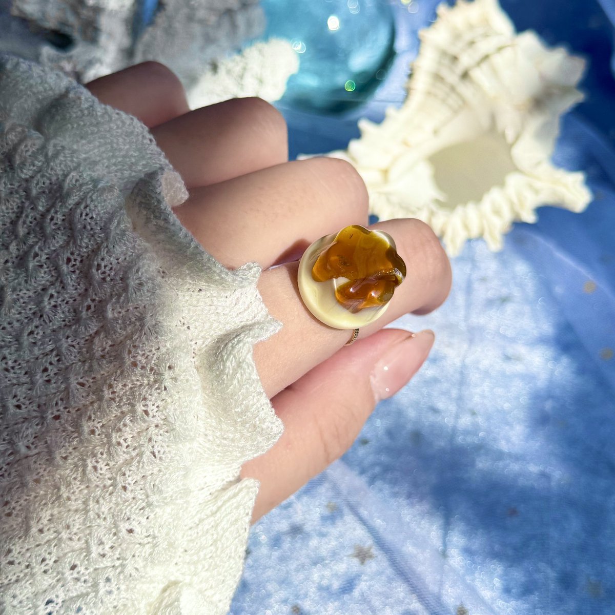 yohaku.┊シーグラス×植物アクセサリー (@yohaku_matou) / Posts / X