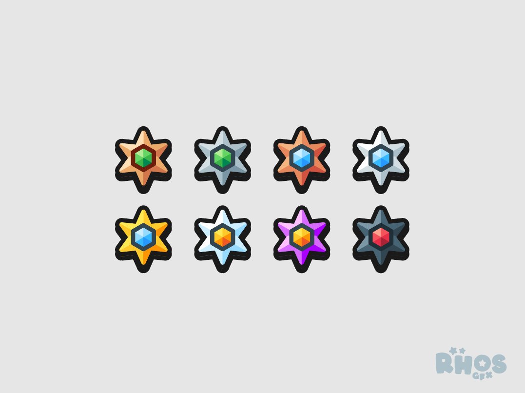 RhosGFX's tweet image. All the level 7s for this set of ranks: wood, stone, bronze, silver, gold, platinum, amethyst, onyx

#gameassets #indiedev