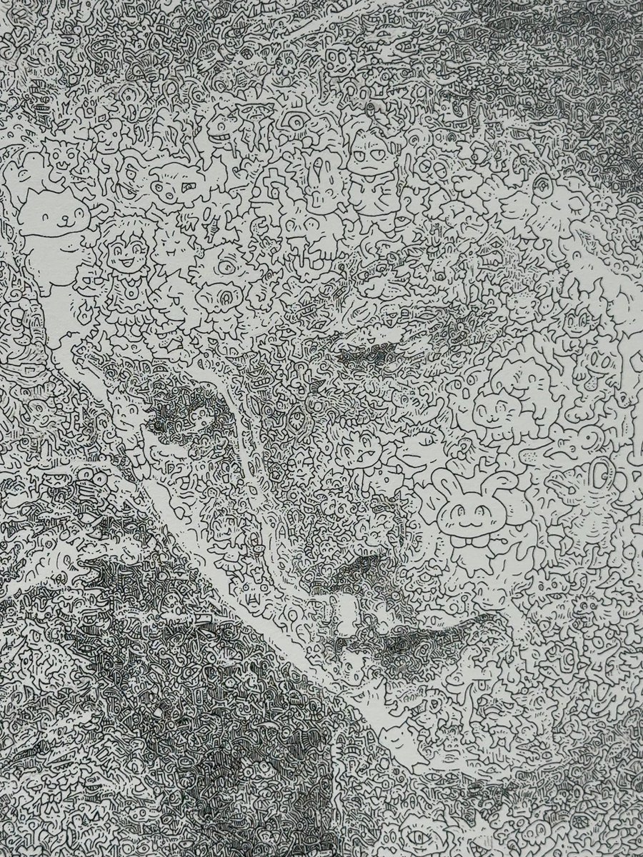 大量のキャラクターで構成された名画