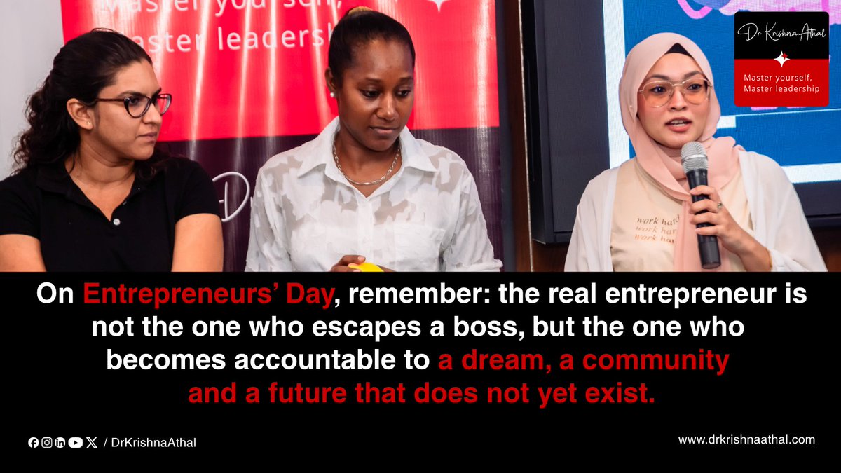 Some of the most powerful entrepreneurs I meet do not look like the stereotype at all.

I remember coaching a young woman in Mauritius who told me, "I never planned to be an entrepreneur. I just could not watch my family struggle and stay silent." Her "business idea" started as a